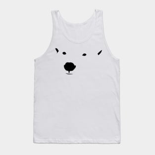 Polar bear face Tank Top